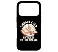 Carcasa para iPhone 17 Pro Carné De Biblioteca Mi Billete para Viajar En El Tiempo