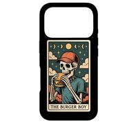 Carcasa para iPhone 17 Pro Carta de Tarot con Forma de Esqueleto de Hamburguesa The Burger Boy Witchy Moon