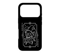 Carcasa para iPhone 17 Pro Carta de Tarot Joker Skull Jester The Clown Line Art The Fool