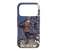 Carcasa para iPhone 17 Pro Carta del Tarot The Fool, Halloween Court Jester, Spooky Gothic