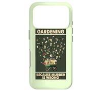 Carcasa para iPhone 17 Pro Cartel Vintage Gardening Because Murder is Wrong