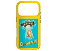 Carcasa para iPhone 17 Pro Cat-astrophe! - Póster de la película Vintage Retro de platillo Volador OVNI