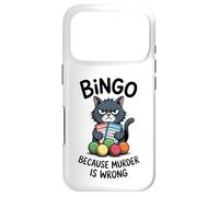 Carcasa para iPhone 17 Pro Cat Bingo Porque el Asesinato está Mal