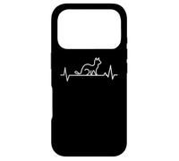 Carcasa para iPhone 17 Pro Cat Heartbeat Purrfect Love