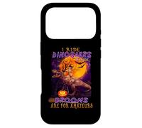 Carcasa para iPhone 17 Pro Cat I Ride Dinosaurs Brooms Are For Amateurs Funny Halloween