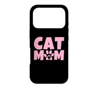 Carcasa para iPhone 17 Pro Cat Mom - Regalo para el día de la Madre para mamá Amante de los Gatos - Lindo Gato