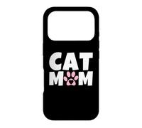 Carcasa para iPhone 17 Pro Cat Mom - Regalo para el día de la Madre para mamá Amante de los Gatos - Lindo Gato