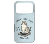 Carcasa para iPhone 17 Pro Cat On Record Player Imagina Que tu opinión no Importa