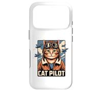 Carcasa para iPhone 17 Pro Cat Pilot Aviator Estilo Vintage