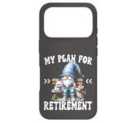Carcasa para iPhone 17 Pro Cat Retirement GNOME Grandpa For Retired Mom and Cat Dad