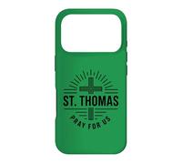 Carcasa para iPhone 17 Pro Católico Santo Tomás Oración por Nosotros Oración Cristiana