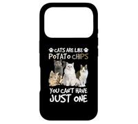 Carcasa para iPhone 17 Pro Cats Are Like Potato Chips You Can Not Have Just One Funny