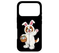 Carcasa para iPhone 17 Pro Cavalier King Charles Spaniel Perro como Conejo de Pascua Divertido Lindo