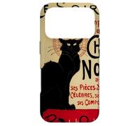 Carcasa para iPhone 17 Pro CE Soir Chat Noir, Vintage Art Nouveau Gato Negro