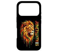 Carcasa para iPhone 17 Pro Celebración de la Emancipación del León de la Libertad de Juneteenth