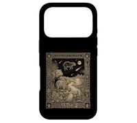 Carcasa para iPhone 17 Pro Celestial Capibara Tarot Carta Zodiaco Oculto