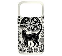 Carcasa para iPhone 17 Pro Celestial Witchy Black Cat Moon Magic Ocult Halloween