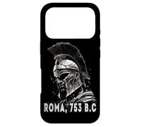 Carcasa para iPhone 17 Pro Centurión con Casco Romano, Guerrero Romano del Arte Grunge