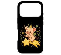 Carcasa para iPhone 17 Pro Cerdito de la Suerte Año Nuevo Estela Estrella Arte Cute