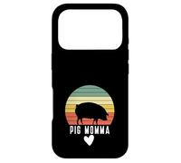Carcasa para iPhone 17 Pro Cerdo Mamá Mamá Granjero Granja Show Piglet Piggy Farming