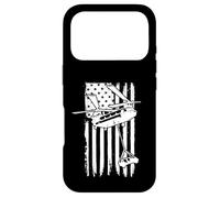 Carcasa para iPhone 17 Pro CH-47 Chinook Helicóptero Militar con Bandera Estadounidense Chinook