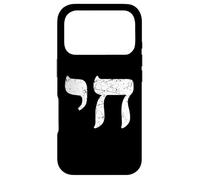 Carcasa para iPhone 17 Pro Chai Jewish Israel Hebrew Life Symbol