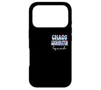 Carcasa para iPhone 17 Pro Chaos Coordinator Squad Groovy Regreso a la Escuela Maestros Mujeres