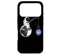 Carcasa para iPhone 17 Pro Charla sobre criptomonedas: Chainlink To The Moon Space Man Merch