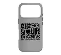 Carcasa para iPhone 17 Pro Chase Your Dreams, White/Black