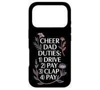 Carcasa para iPhone 17 Pro Cheer Dad Duties Drive Pay Clap Pay Sports Father -