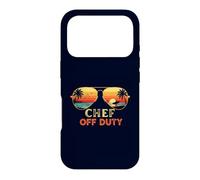 Carcasa para iPhone 17 Pro Chef Off Duty Cool Sunset Beach Gafas de Sol Cocinar