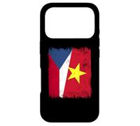 Carcasa para iPhone 17 Pro Chequia Vietnam Media Bandera República Checa Historia vietnamita