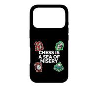 Carcasa para iPhone 17 Pro Chess Is A Sea of Misery Funny Board Gamer