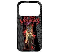 Carcasa para iPhone 17 Pro Chicas Sexy y Motocross Son Mis Dos Debilidades Clásico