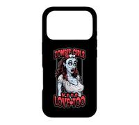 Carcasa para iPhone 17 Pro Chicas Zombies Necesitan Amor Demasiado Divertido Halloween Pop Art Dead Girl