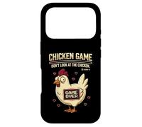 Carcasa para iPhone 17 Pro Chicken Game Don't Look At The Chicken Funny Gamer Pixel Art