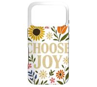 Carcasa para iPhone 17 Pro Choose, Joy Floral Affirmation Cottagecore Boho Art