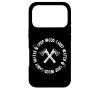 Carcasa para iPhone 17 Pro Chop Wood Transportar Agua Meditador Consciente Dulce Meme