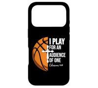 Carcasa para iPhone 17 Pro Christian Basketball Play for Audience of One Colossian 3:23
