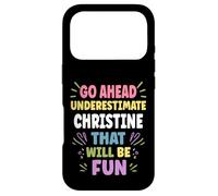 Carcasa para iPhone 17 Pro Christine Personalized Women's Gift Custom Christine