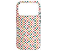 Carcasa para iPhone 17 Pro Christmas Checkered Joy Holiday Checkerboard Design