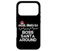 Carcasa para iPhone 17 Pro Christmas Most Probable Boss Santa Xmas Match Mujeres Hombres Niños