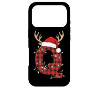Carcasa para iPhone 17 Pro Christmas Q Plaid Antlers Lights Joy