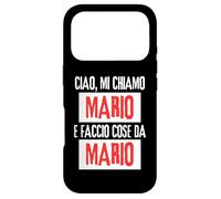 Carcasa para iPhone 17 Pro Ciao Sono Mario Faccio Cose Da Mario Personalizzato Ironica