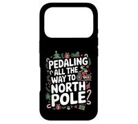 Carcasa para iPhone 17 Pro Ciclista de Navidad - Pedaleando Todo el Camino hacia el Polo Norte