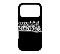 Carcasa para iPhone 17 Pro Ciclistas Line Art Bike Lover Carril Bici