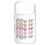 Carcasa para iPhone 17 Pro Cincuenta AF Hombres Mujeres Adjetivos Favoritos Divertidas Palabras atrevidas