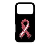 Carcasa para iPhone 17 Pro Cinta Blanca y Burdeos para concienciación sobre el cáncer de Cabeza y Cuello