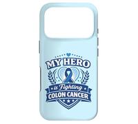 Carcasa para iPhone 17 Pro Cinta de Apoyo Azul de la Familia del héroe de la Conciencia del cáncer de Colon