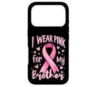 Carcasa para iPhone 17 Pro Cinta de concienciación sobre el cáncer I Wear Pink For My Brother